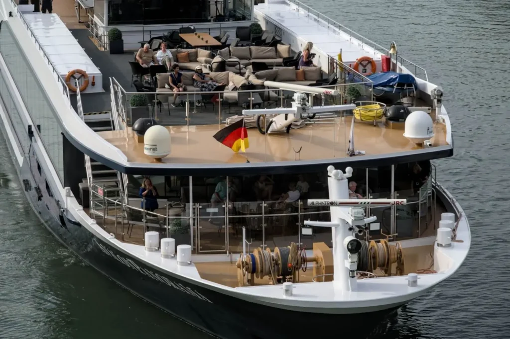 river cruise ship Rhine Germany passengers deck